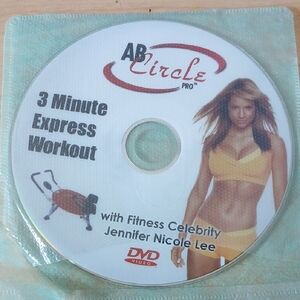 AB Circle Pro 3 Minute Express Workout DVD, No Case